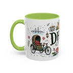 Dhaka Coffee Mug | Bangladesh Souvenir Travel Gift | Accent Color Ceramic 11oz 15oz