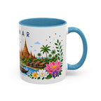 Myanmar Coffee Mug | Travel Souvenir Accent Mug | Place Gift Ceramic Cup 11oz 15oz