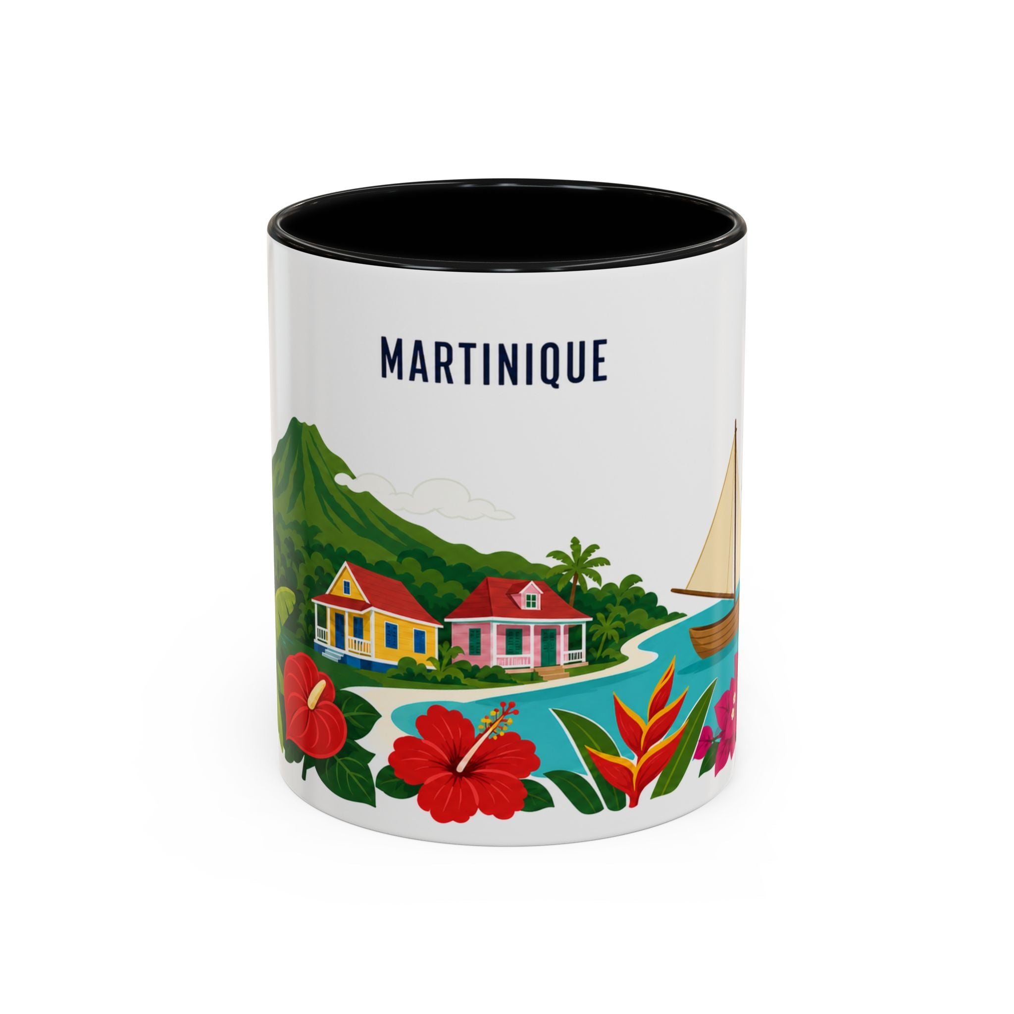 Martinique Coffee Mug | Travel Souvenir Accent Mug | Country Gift Ceramic Cup 11oz 15oz
