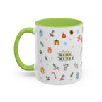 Miami Christmas Mug | Watercolor Art Deco City Souvenir (11oz/15oz)
