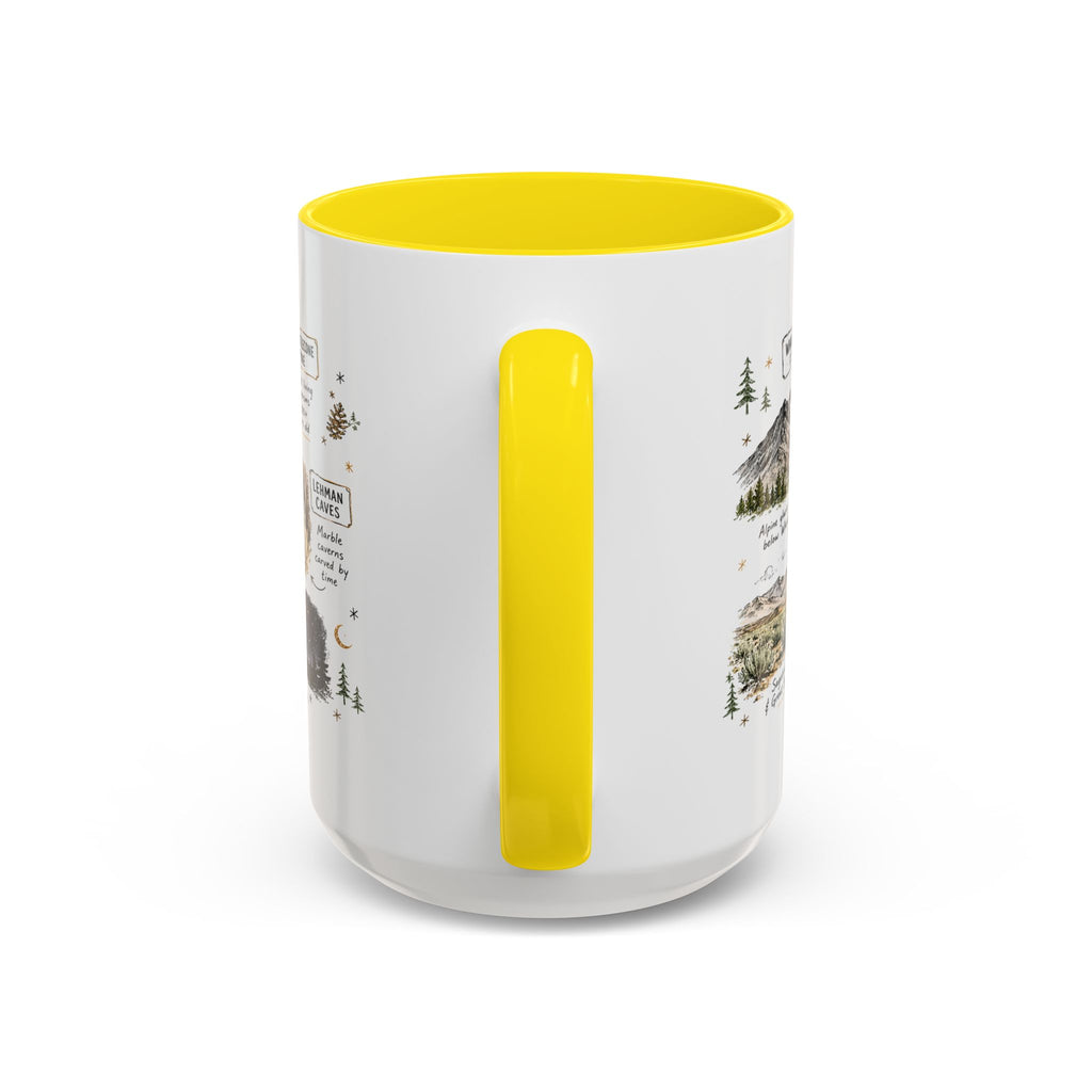Great Basin National Park Coffee Mug | Nevada Desert Stargazing Hiking Gift | Accent Color Ceramic 11oz 15oz