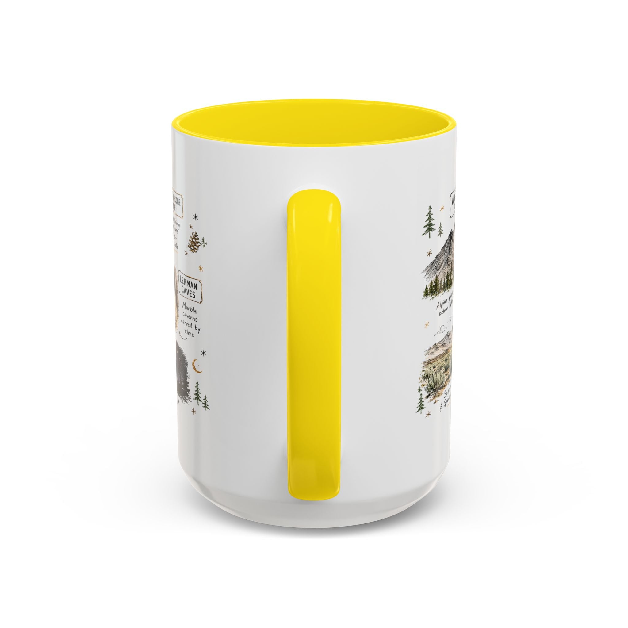 Great Basin National Park Coffee Mug | Nevada Desert Stargazing Hiking Gift | Accent Color Ceramic 11oz 15oz