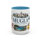 Mugla Coffee Mug | Turkey Travel Souvenir | Vintage Illustrated City Gift | 11 oz 15 oz Accent Mug