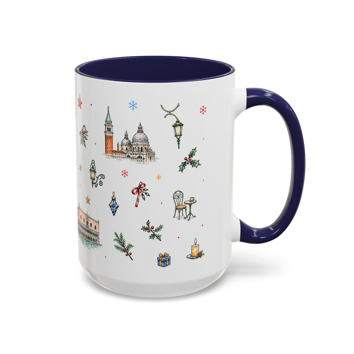 Venice Christmas Mug | Watercolor City Souvenir, Travel Memory Cup