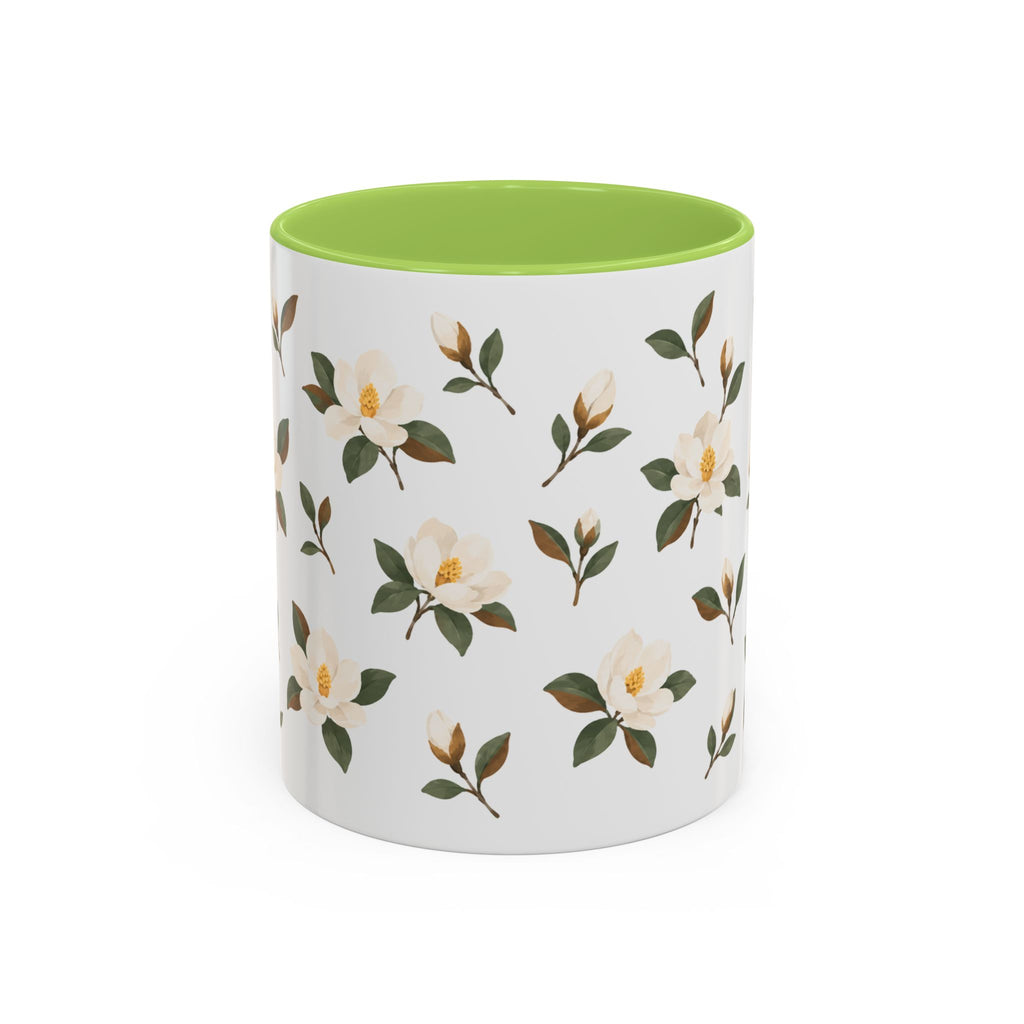 Mississippi Magnolia Mug, State Flower Floral Coffee Cup, 11oz Botanical Gift