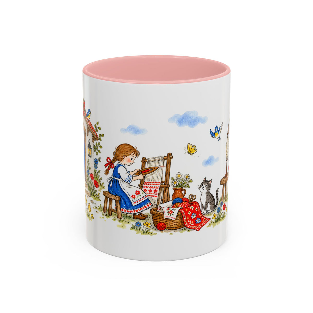 Spindle Shuttle and Needle Mug | Storybook Fairy Tale Accent Coffee Mug | EveryLegend