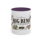 Big Bend National Park Coffee Mug | Texas Desert River Canyon Hiking Gift | Accent Color Ceramic 11oz 15oz