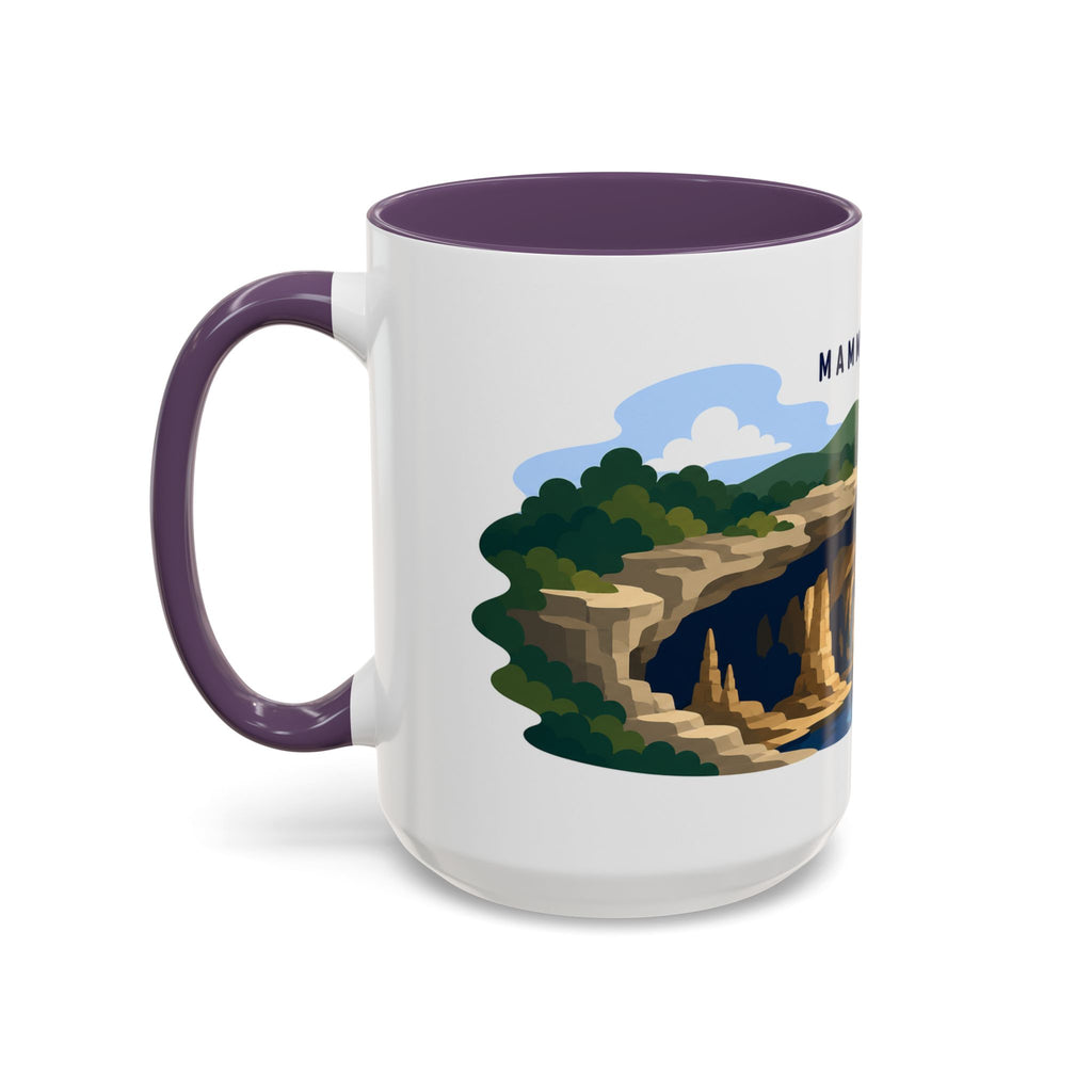 Mammoth Cave National Park Coffee Mug | Solid Color Block Park Souvenir | 11oz 15oz Accent Mug