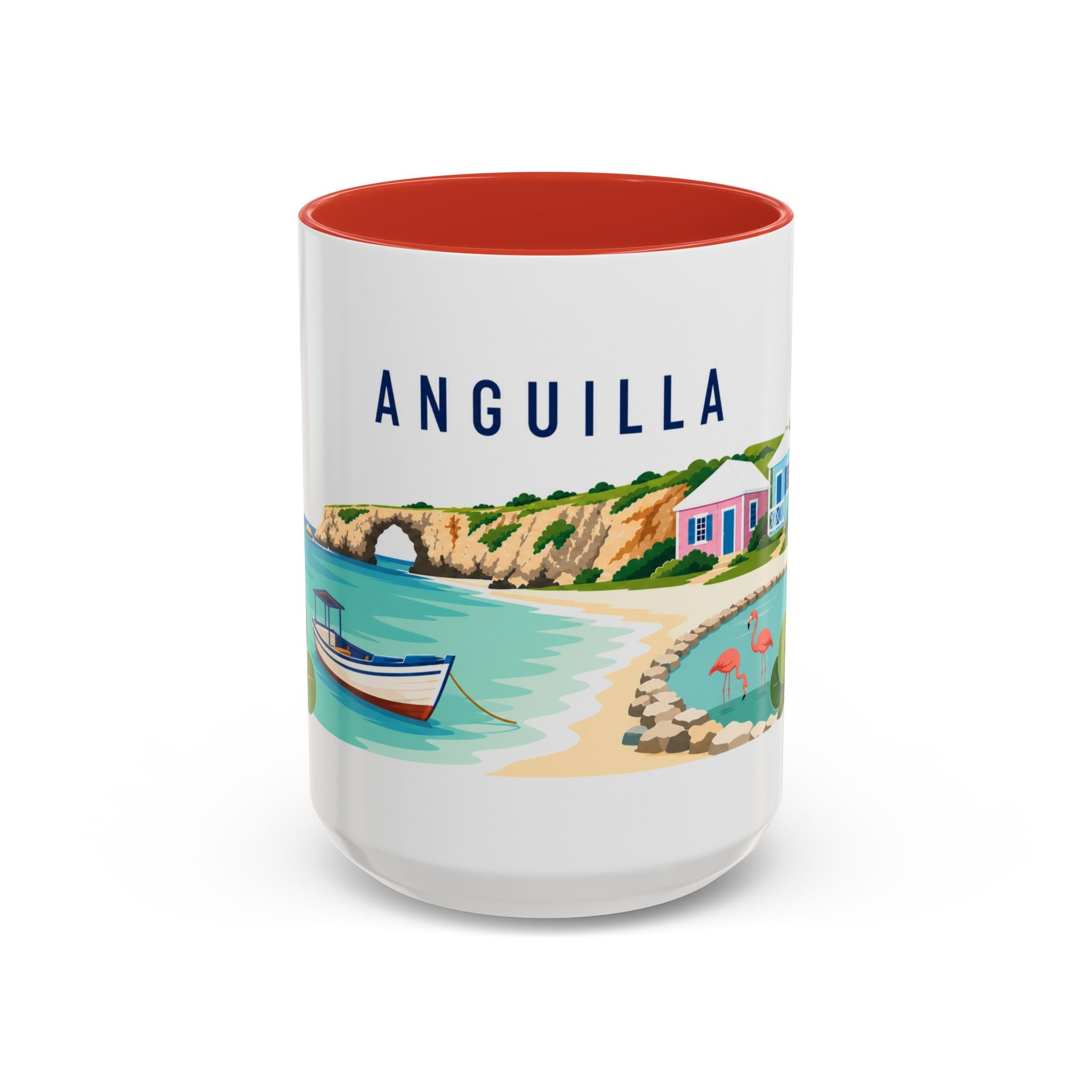 Anguilla Coffee Mug | Travel Souvenir Accent Mug | Country Gift Ceramic Cup 11oz 15oz