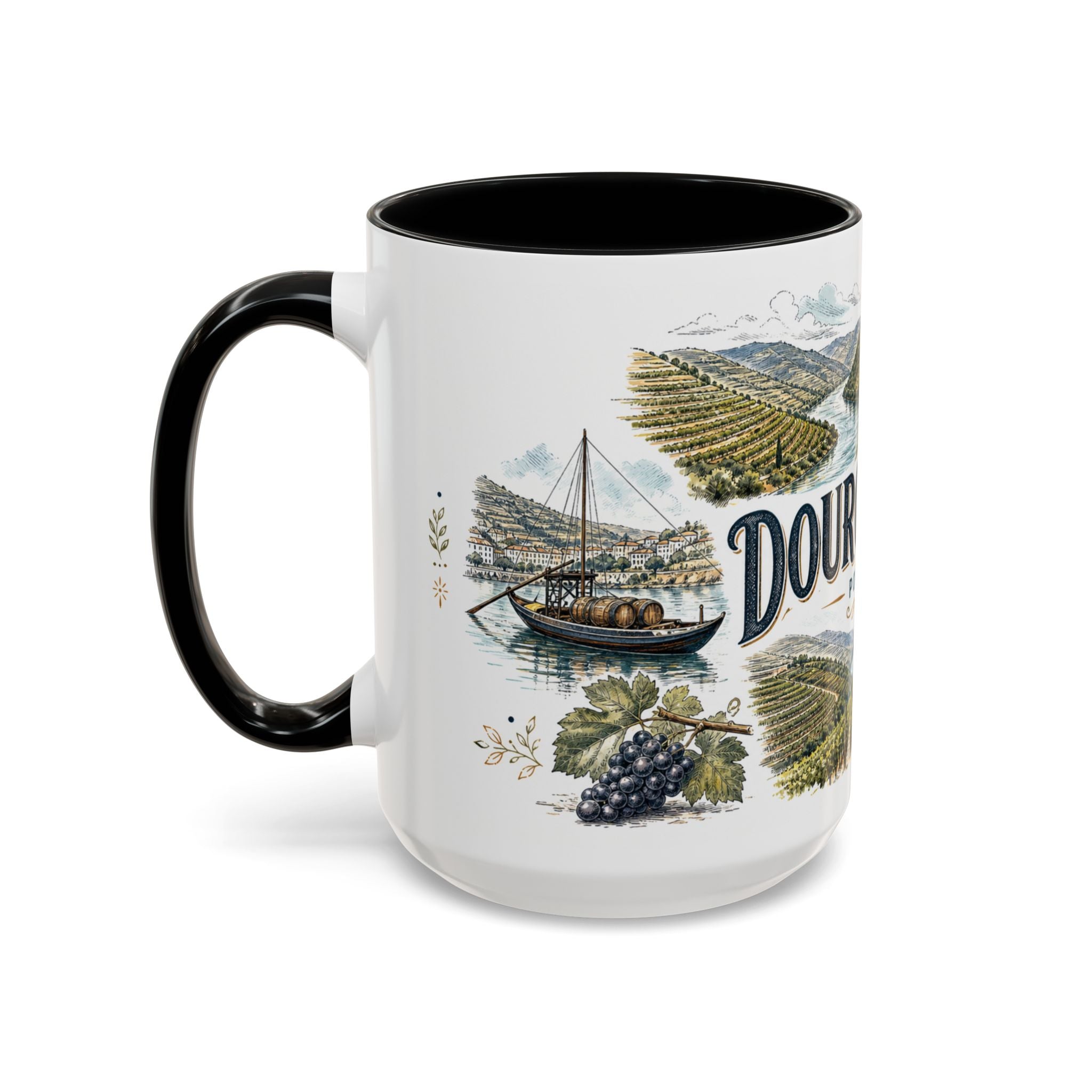 Douro Valley Mug, Portugal Travel Souvenir, Bucket List Gift, Accent Ceramic Coffee Mug 11oz 15oz