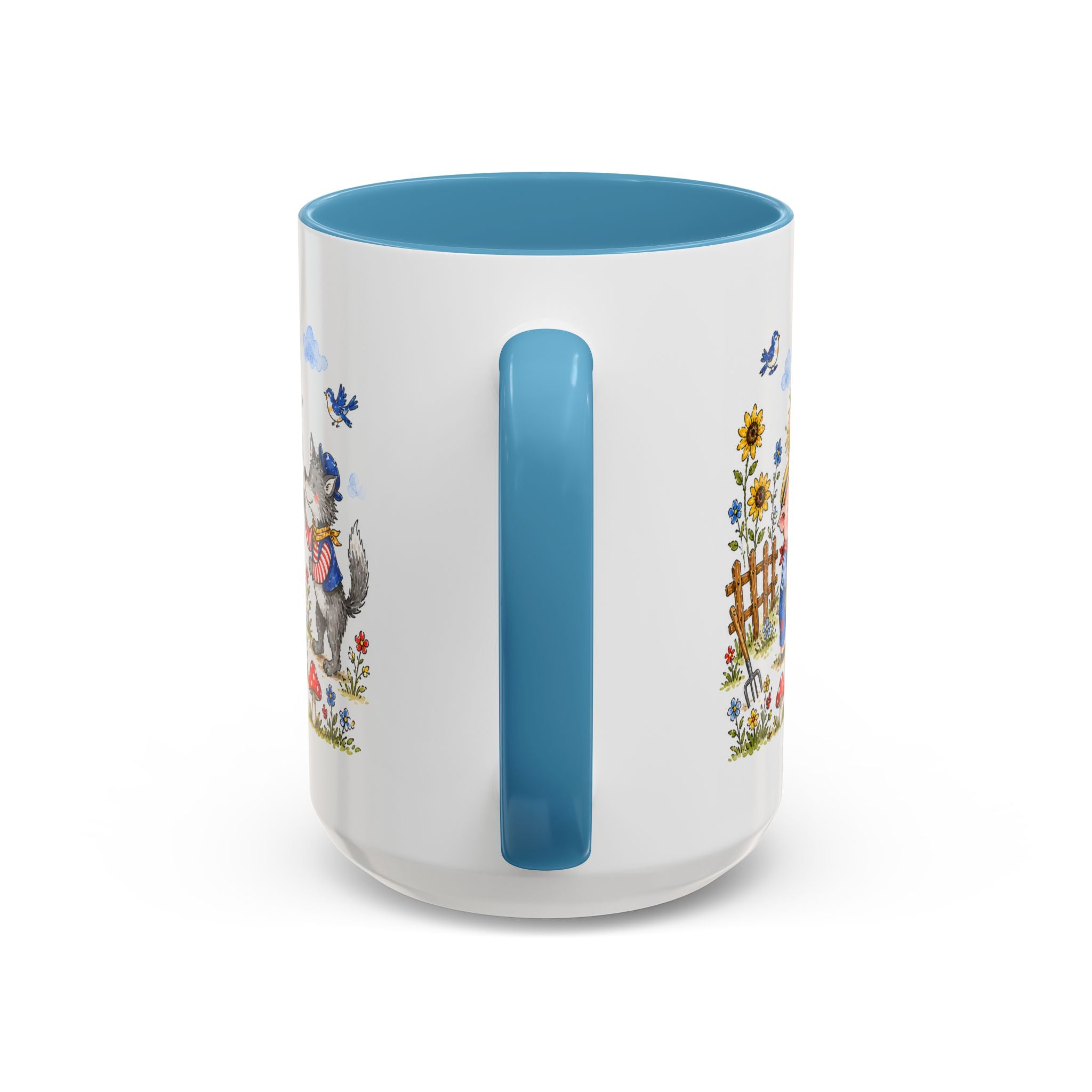 Three Little Pigs Mug | Storybook Fairy Tale Accent Coffee Mug | EveryLegend