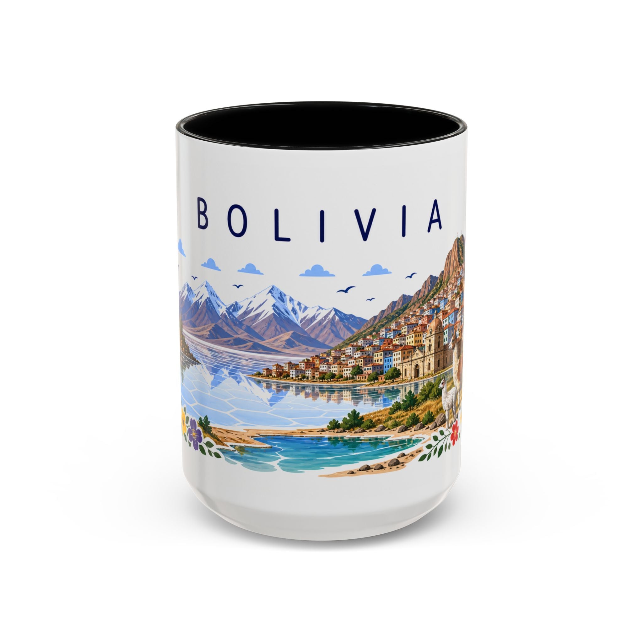 Bolivia Coffee Mug | Travel Souvenir Accent Mug | Place Gift Ceramic Cup 11oz 15oz