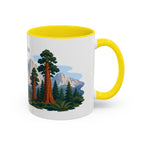 Sequoia National Park Coffee Mug | Solid Color Block Park Souvenir | 11oz 15oz Accent Mug