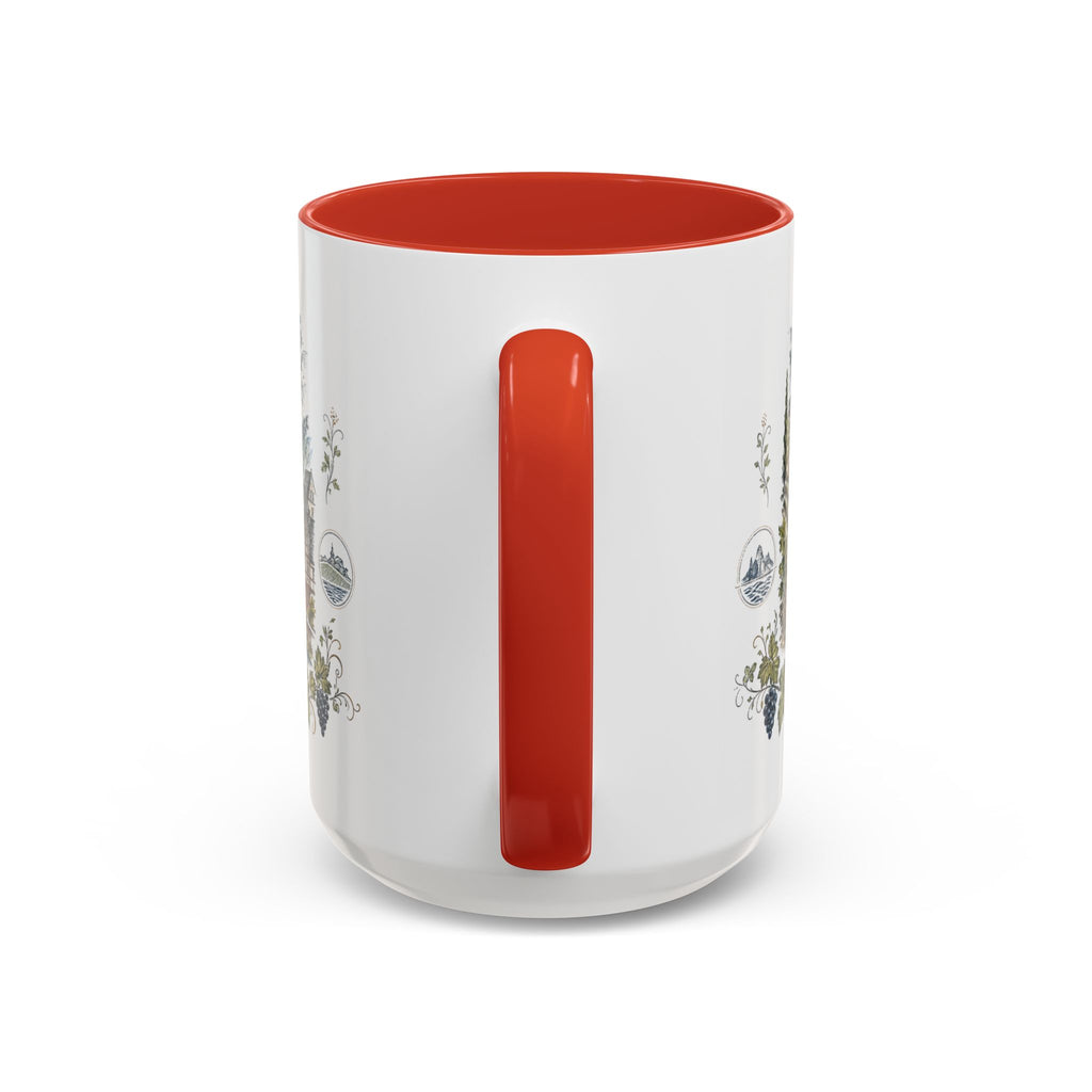 Rhine Valley Mug, Germany Travel Souvenir, Bucket List Gift, Accent Ceramic Coffee Mug 11oz 15oz