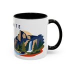 Yosemite Coffee Mug | Travel Destination Souvenir Gift | Accent Color Ceramic 11oz 15oz