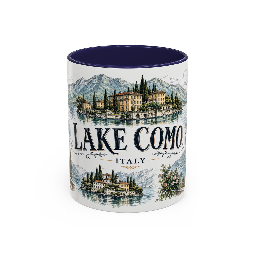 Lake Como Mug, Italy Travel Souvenir, Bucket List Gift, Accent Ceramic Coffee Mug 11oz 15oz