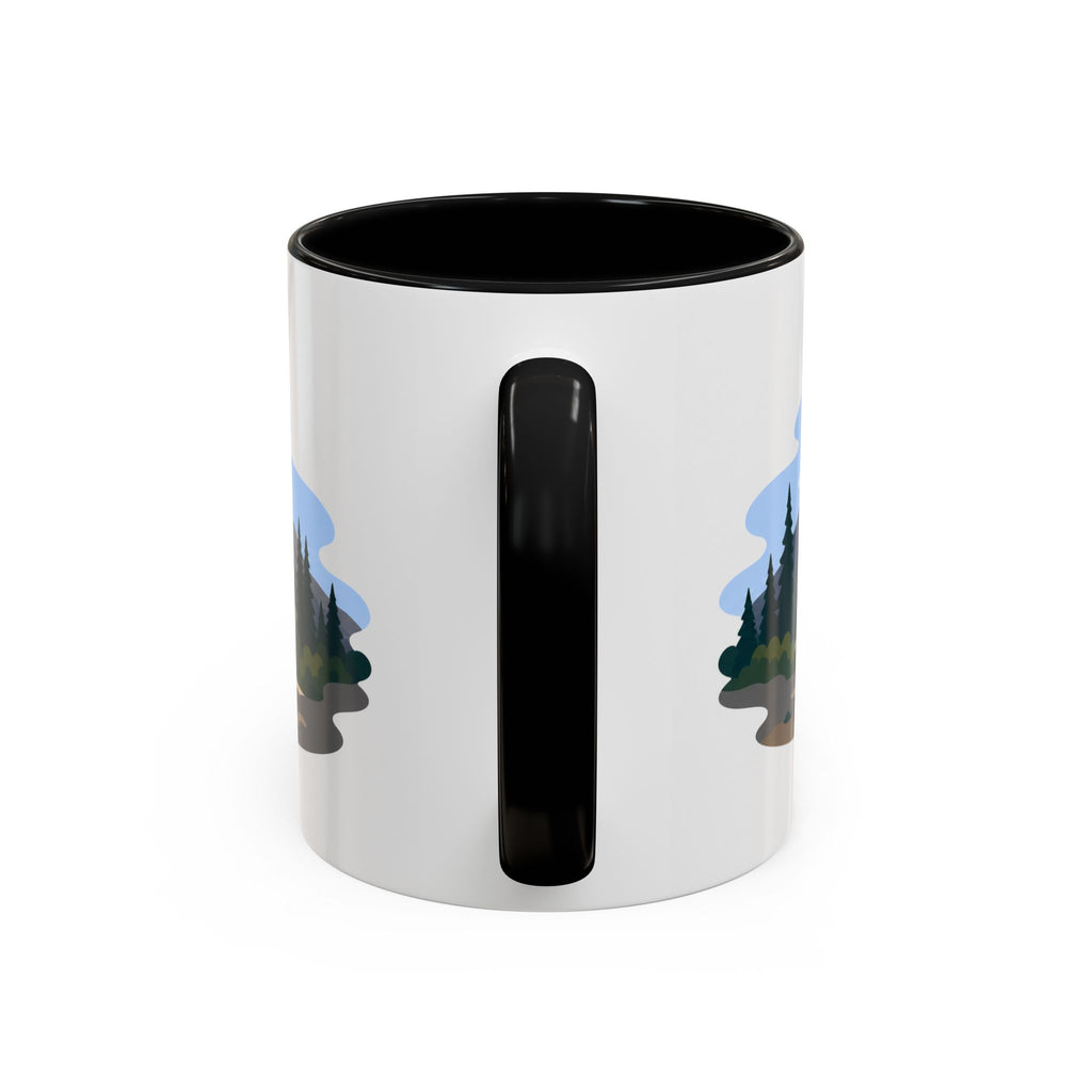 Lassen Volcanic National Park Coffee Mug | Solid Color Block Park Souvenir | 11oz 15oz Accent Mug