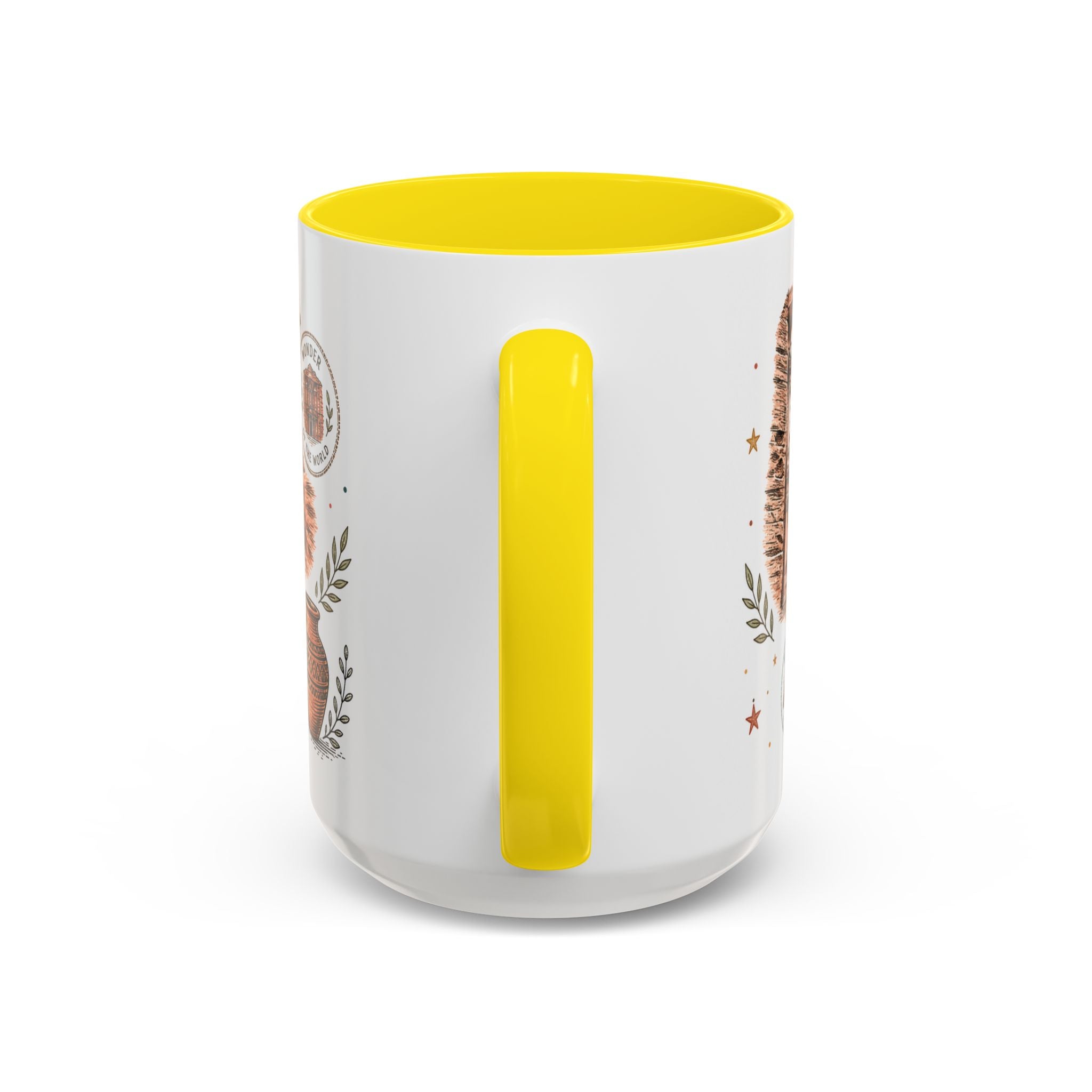 Petra Coffee Mug | Travel Destination Souvenir Gift | Accent Color Ceramic 11oz 15oz