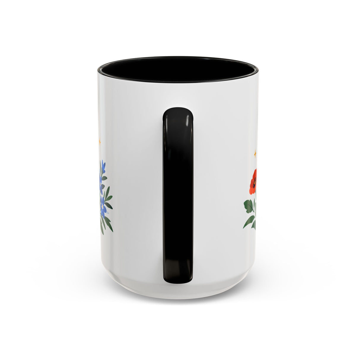 Aries Zodiac Coffee Mug | Ram and Floral Design | Astrology Birthday Gift | 11 oz 15 oz Ceramic Accent Mug