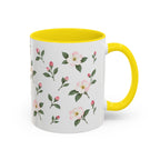 Michigan Apple Blossom Mug, State Flower Floral Coffee Cup, 11oz Botanical Gift