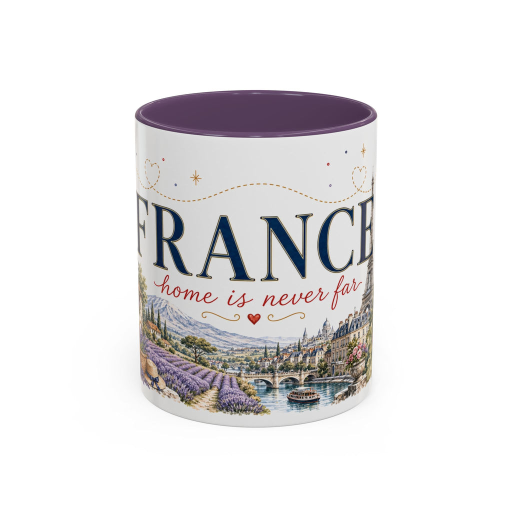 France Home Country Mug | Moving Away Gift | Long Distance Friendship | 11 oz 15 oz Accent Mug