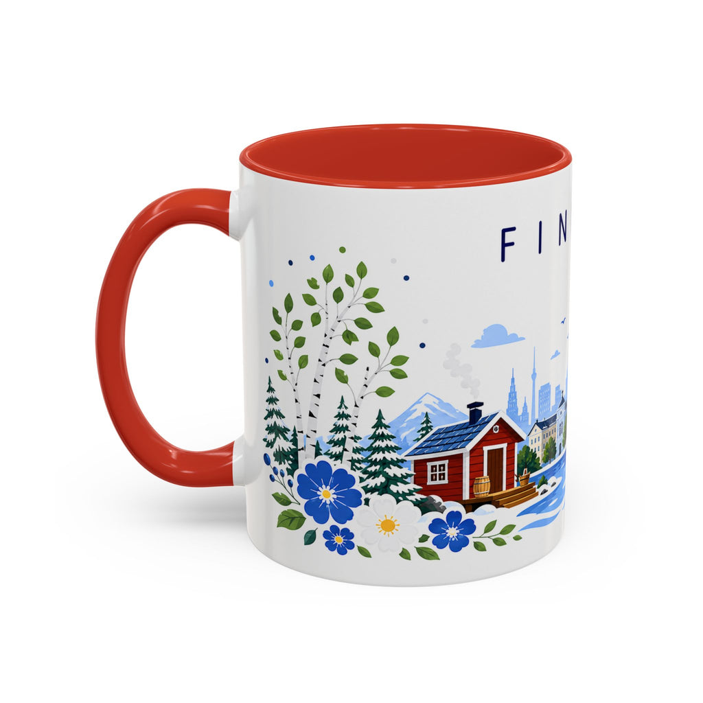 Finland Coffee Mug | Travel Souvenir Accent Mug | Place Gift Ceramic Cup 11oz 15oz