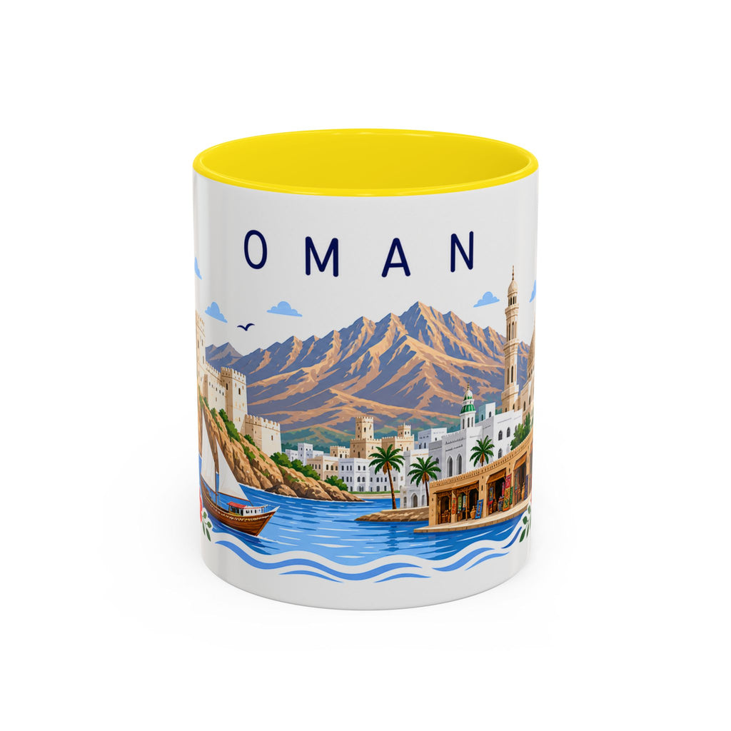 Oman Coffee Mug | Travel Souvenir Accent Mug | Place Gift Ceramic Cup 11oz 15oz