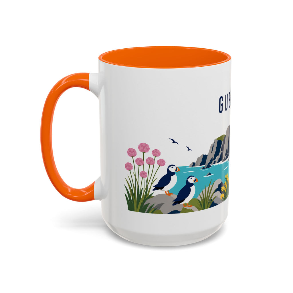 Guernsey Coffee Mug | Travel Souvenir Accent Mug | Country Gift Ceramic Cup 11oz 15oz