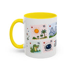 Orlando Coffee Mug | Postage Stamp Collage Mug | Travel Souvenir Accent Cup 11oz 15oz