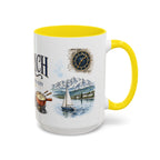 Zurich Coffee Mug | Switzerland Travel Souvenir | Vintage Illustrated City Gift | 11 oz 15 oz Accent Mug