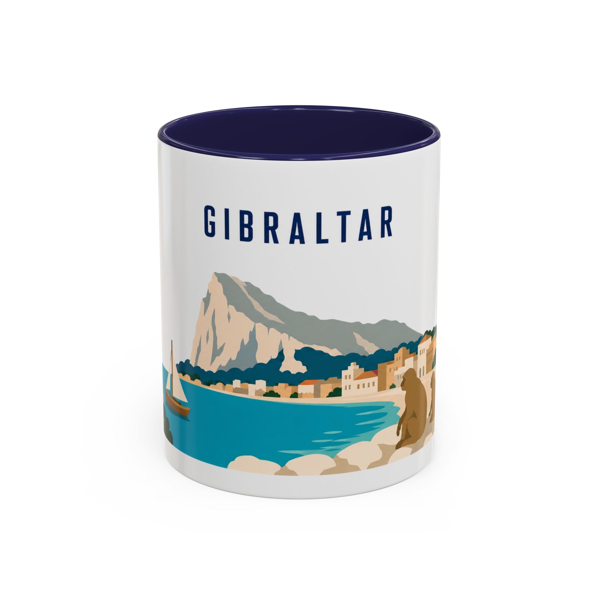 Gibraltar Coffee Mug | Travel Souvenir Accent Mug | Country Gift Ceramic Cup 11oz 15oz