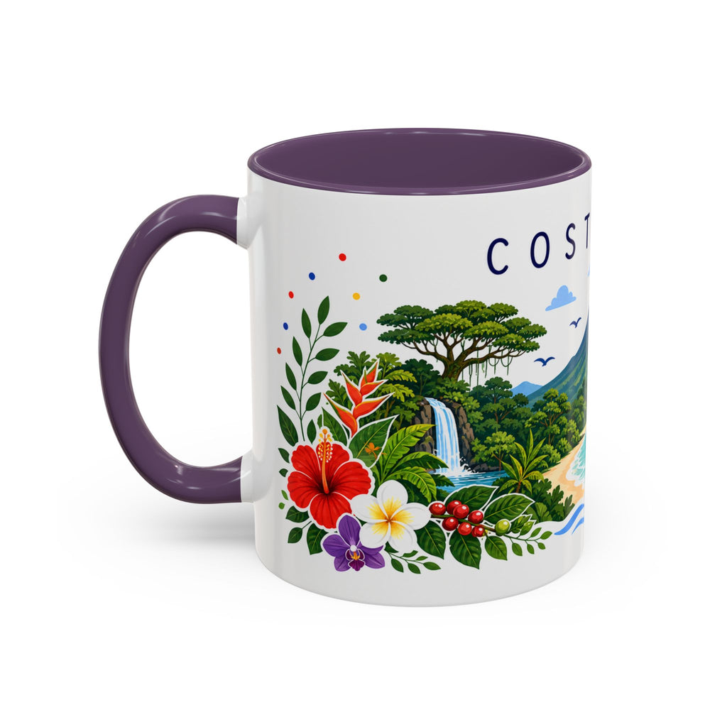 Costa Rica Coffee Mug | Travel Souvenir Accent Mug | Place Gift Ceramic Cup 11oz 15oz