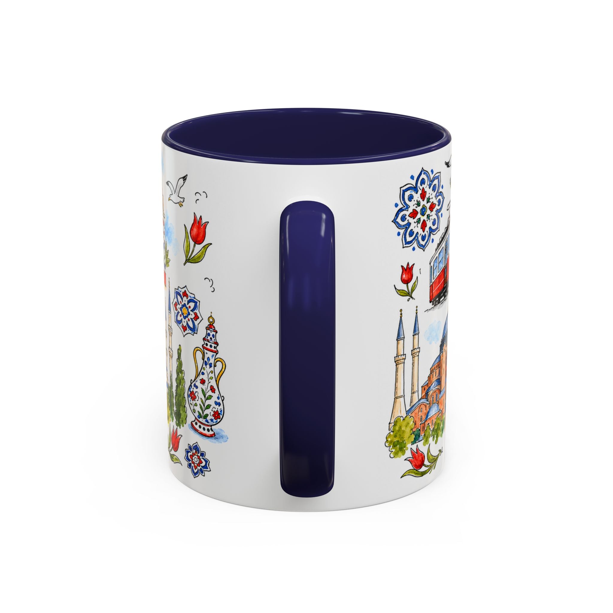 Istanbul Travel Mug | European City Souvenir Accent Coffee Mug | 11oz 15oz Ceramic Cup