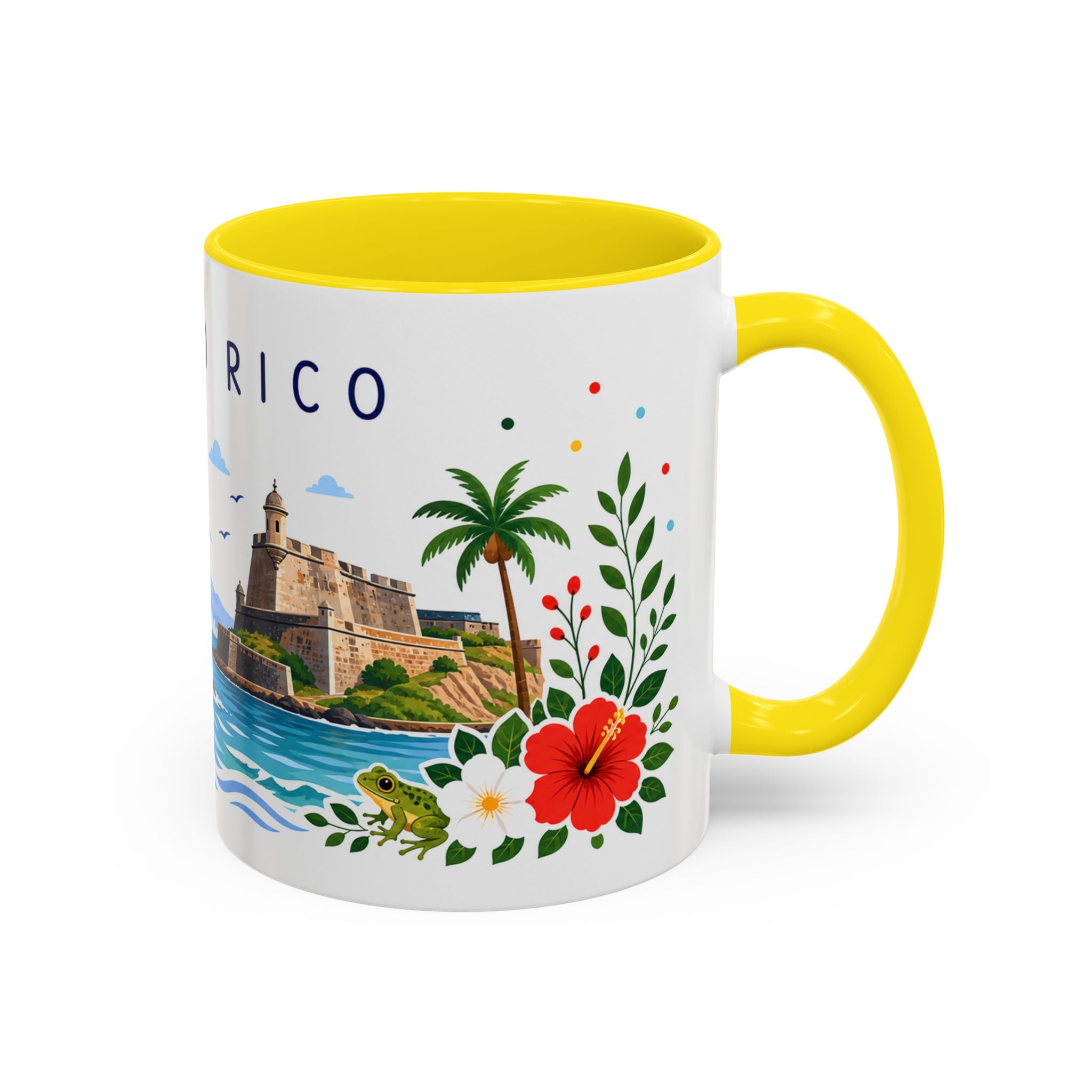 Puerto Rico Coffee Mug | Travel Souvenir Accent Mug | Place Gift Ceramic Cup 11oz 15oz