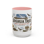 Joshua Tree Coffee Mug | National Park Desert Camping Gift | Accent Color Ceramic 11oz 15oz