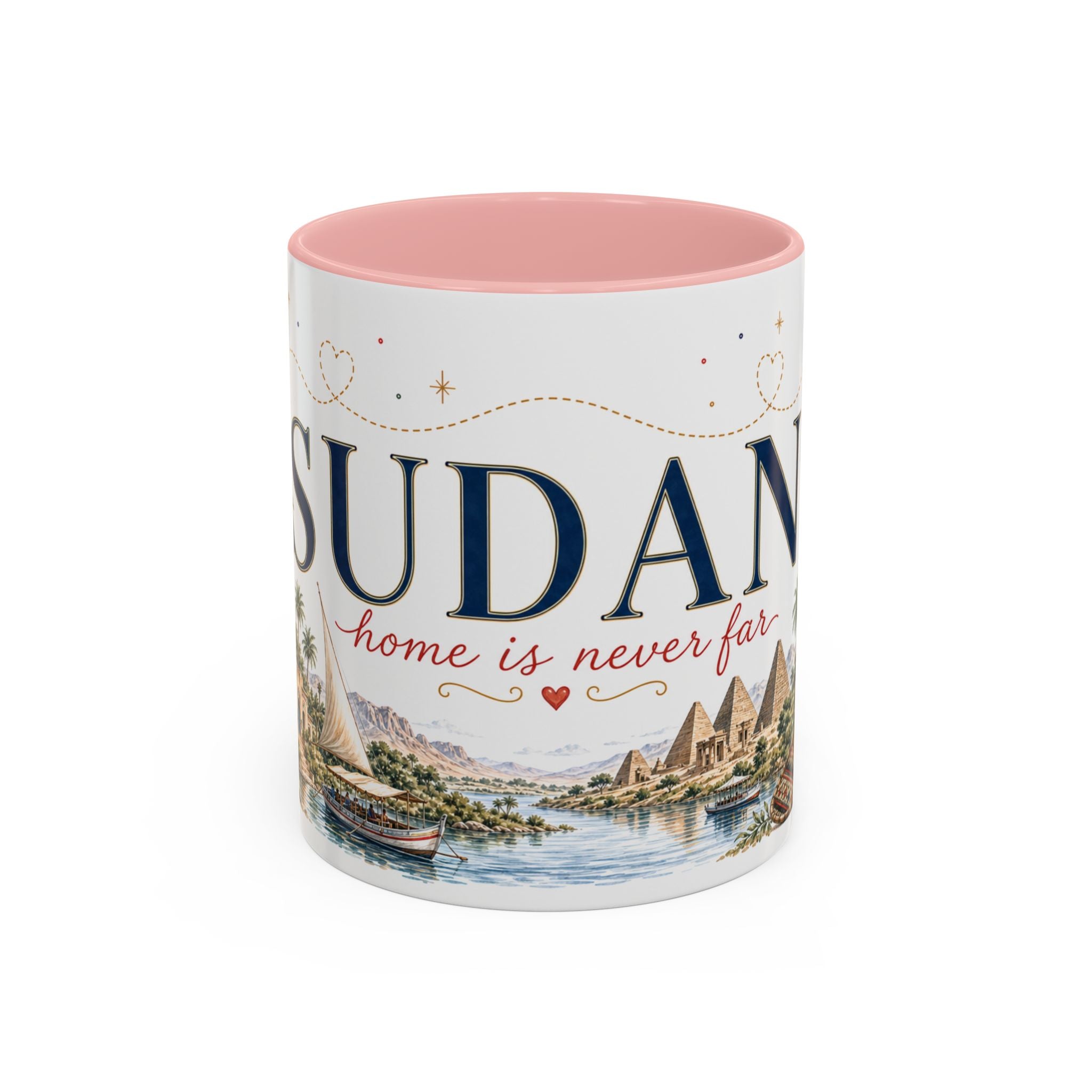 Sudan Home Country Mug | Moving Away Gift | Long Distance Friendship | 11 oz 15 oz Accent Mug