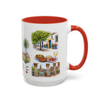 Seville Illustrated Travel Mug | City Souvenir Accent Coffee Mug | 11oz 15oz Ceramic Cup