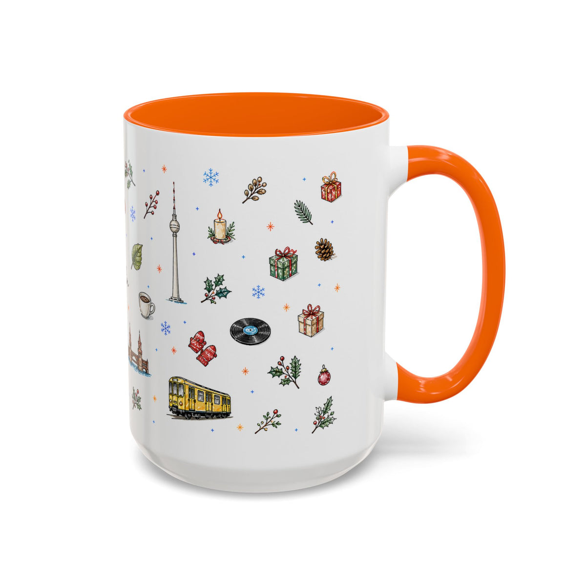 Berlin Christmas Mug | Watercolor City Souvenir, Travel Gift (11oz/15oz)