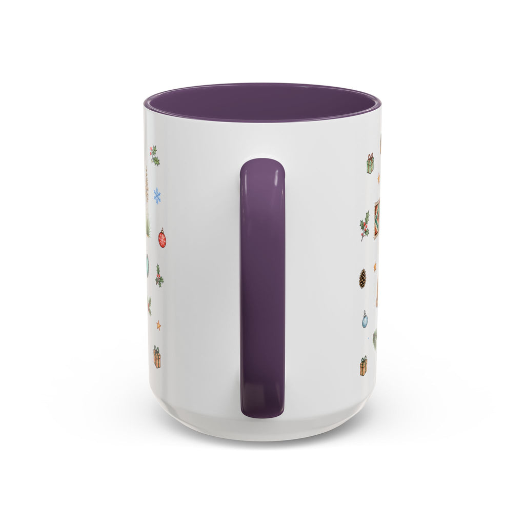 Santa Fe Christmas Mug | Watercolor City Souvenir | Ceramic Coffee Cup (11oz 15oz)