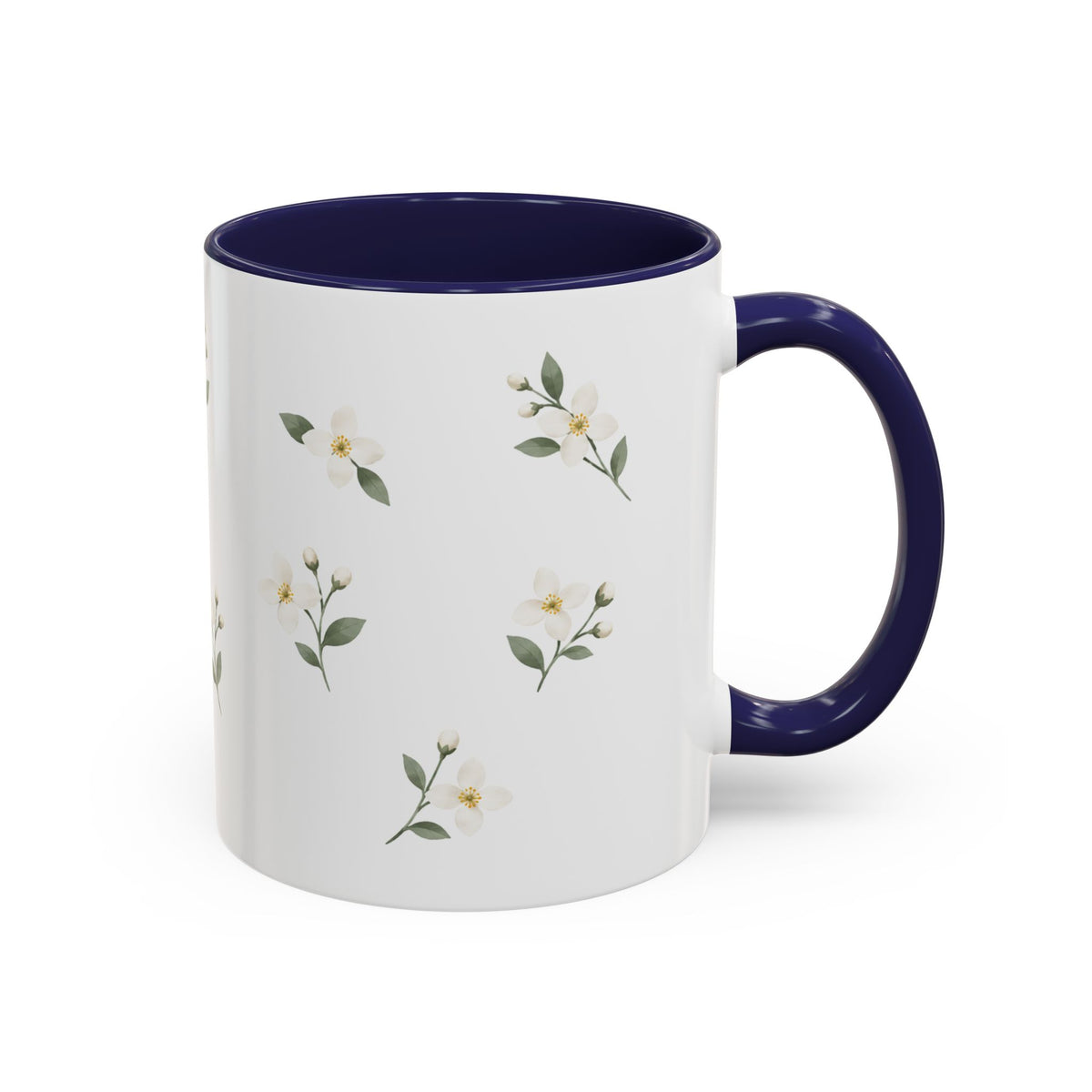 Idaho Syringa Mug, State Flower Floral Coffee Cup, 11oz Botanical Gift