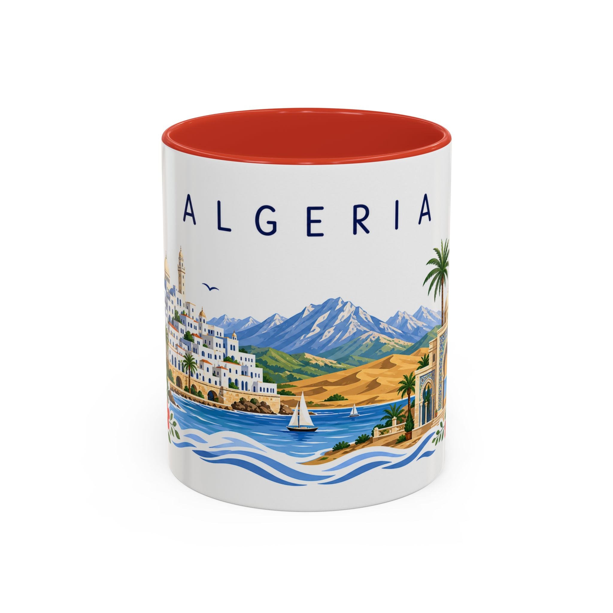 Algeria Coffee Mug | Travel Souvenir Accent Mug | Place Gift Ceramic Cup 11oz 15oz