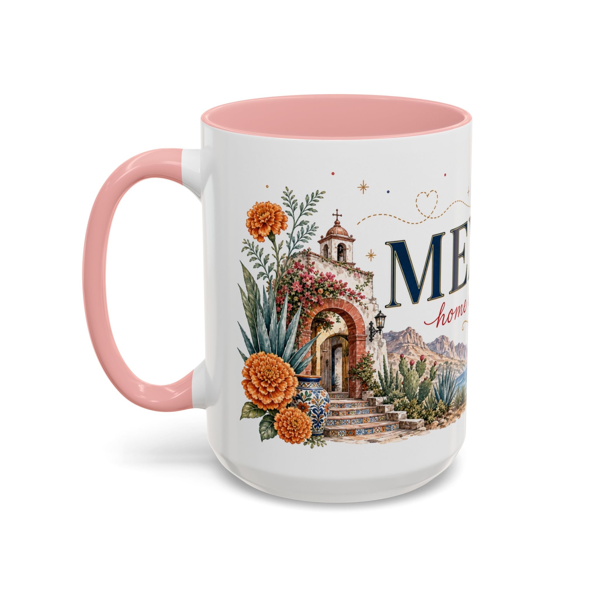 Mexico Home Country Mug | Moving Away Gift | Long Distance Friendship | 11 oz 15 oz Accent Mug