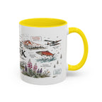 Lake Clark National Park Coffee Mug | Alaska Fly-in Wilderness Adventure Gift | Accent Color Ceramic 11oz 15oz