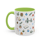 Portland Christmas Watercolor Mug | City Souvenir Coffee Cup (11oz 15oz)
