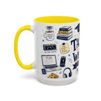 The Tassel Was Worth the Hassle Coffee Mug | Funny Graduation Gift 2026 | Accent Color Ceramic 11oz 15oz