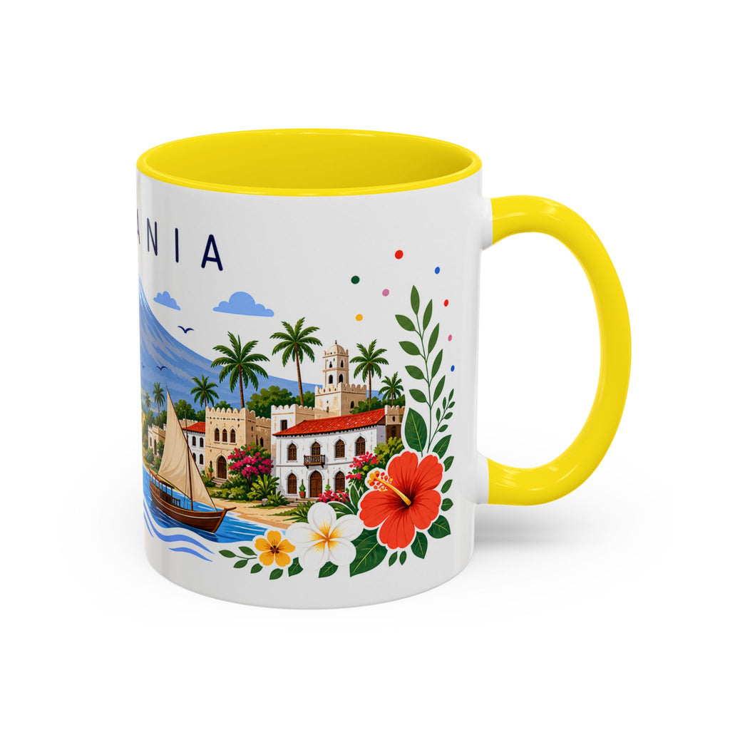 Tanzania Coffee Mug | Travel Souvenir Accent Mug | Place Gift Ceramic Cup 11oz 15oz