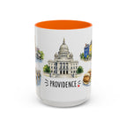 Providence Illustrated Travel Mug | City Souvenir Accent Coffee Mug | 11oz 15oz Ceramic Cup