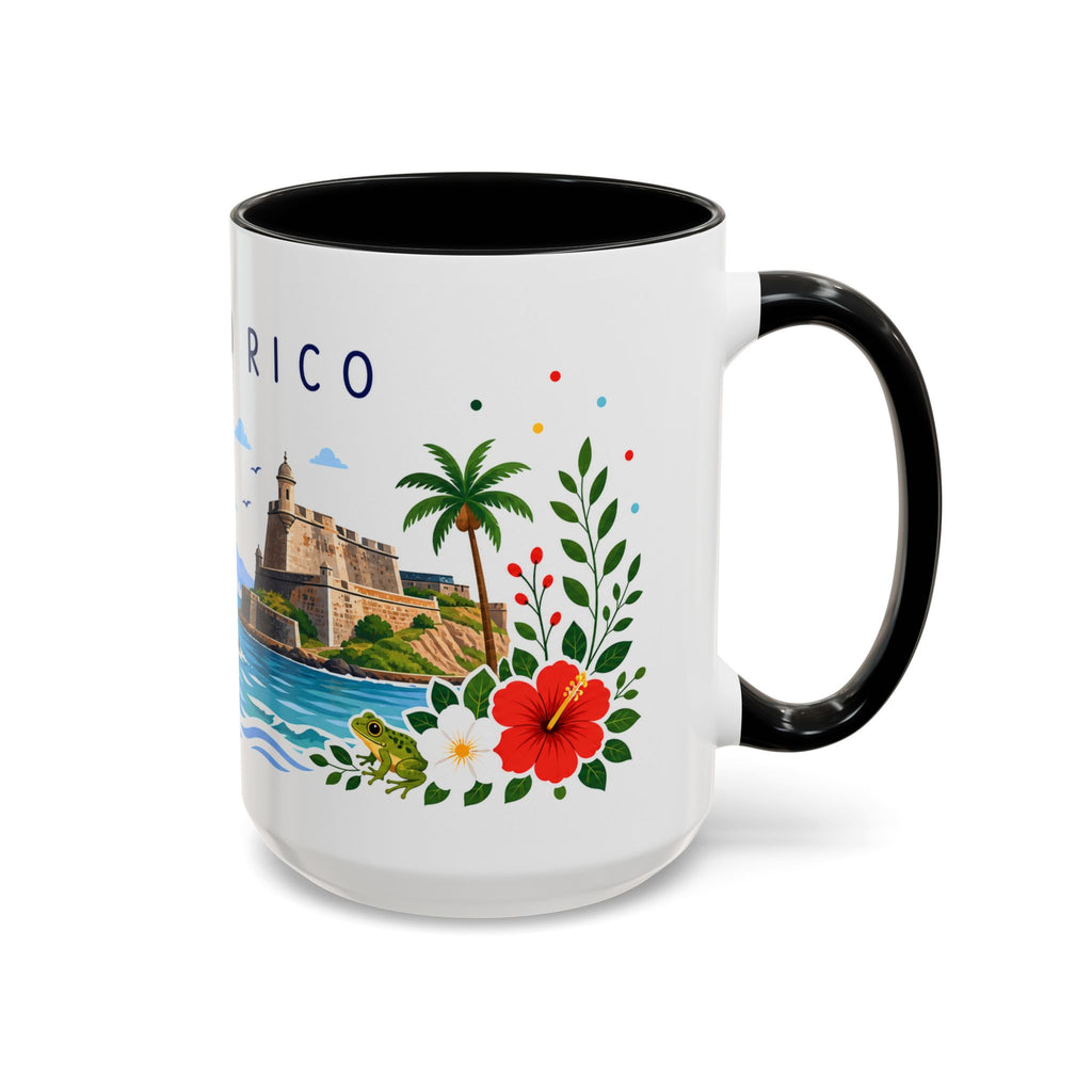 Puerto Rico Coffee Mug | Travel Souvenir Accent Mug | Place Gift Ceramic Cup 11oz 15oz