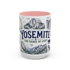 Yosemite National Park Coffee Mug | Hiking Camping Nature Gift | Accent Color Ceramic 11oz 15oz