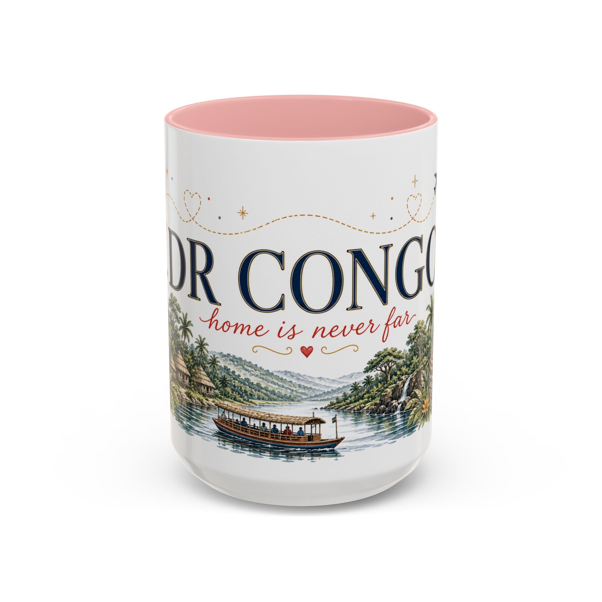 DR Congo Home Country Mug | Moving Away Gift | Long Distance Friendship | 11 oz 15 oz Accent Mug
